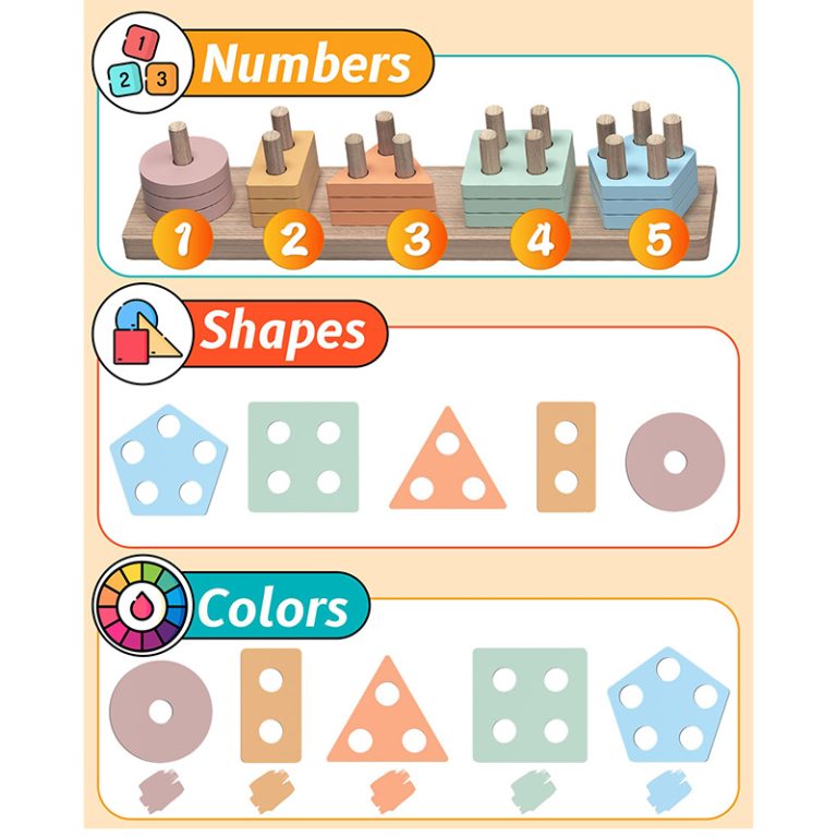 Montessori Toys for 1 2 Year Old Girl and Boy Birthday Gifts, Shape Sorter Wooden Toys for Toddlers Age 1-3 2-4, Learning Educational Sensory Stacking Toddler Puzzles2