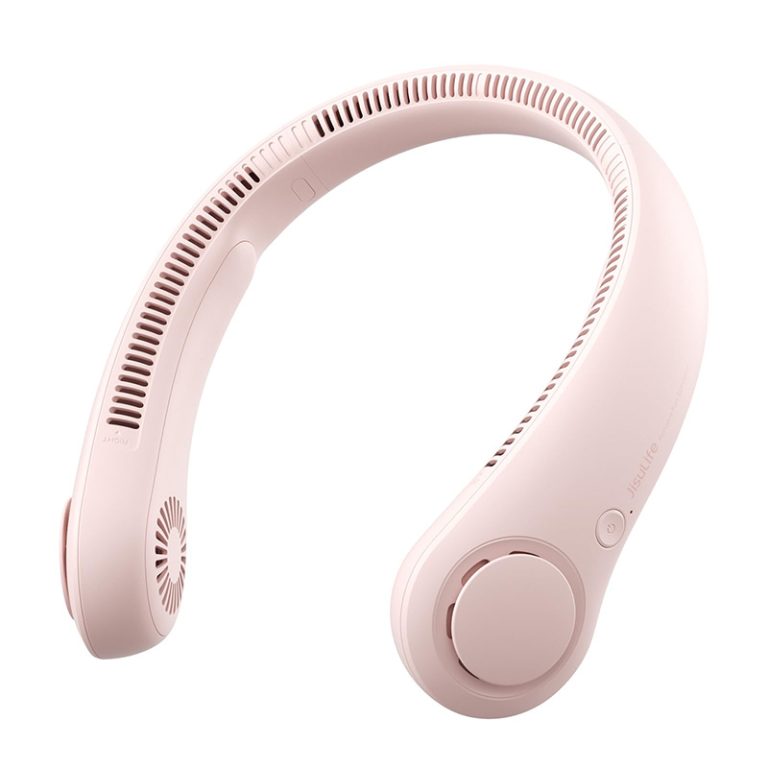 Portable Neck Fan, Hands Free Bladeless Fan, 5 Speeds, 4000 mAh Battery Operated Wearable Personal Fan, Twistable,3